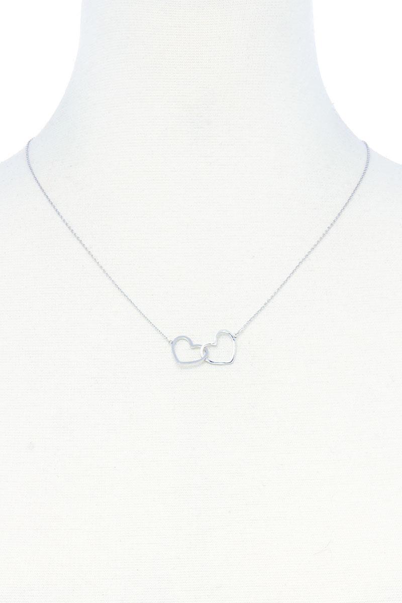 SISTER YOU AND I TWO HEART NECKLACE