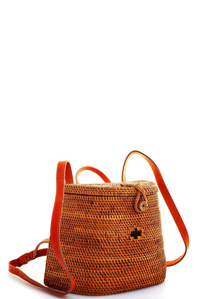 CUTE STYLISH NATURAL WOVEN BACKPACK