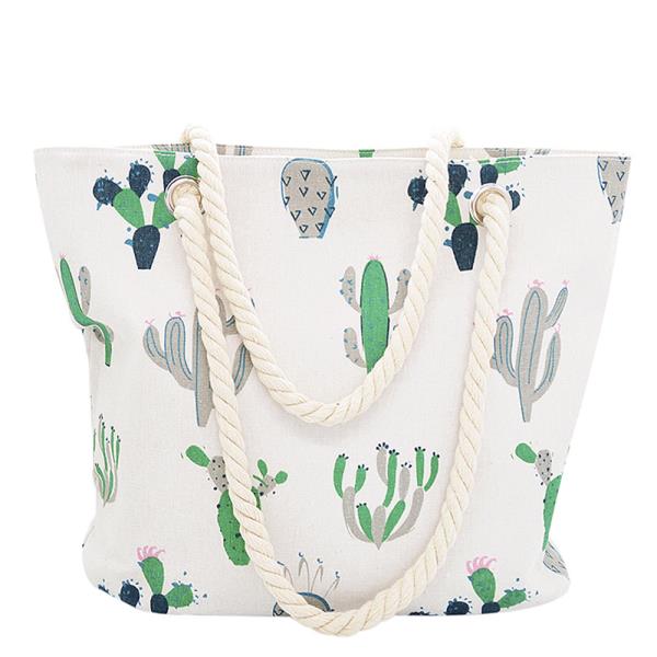 CACTUS PLANT PRINT TOTE BAG