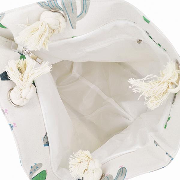 CACTUS PLANT PRINT TOTE BAG
