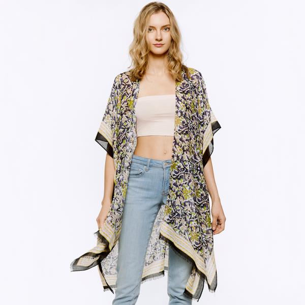 MULTI PRINTED KIMONO