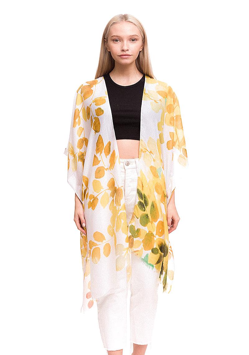 FLORAL PRINTED KIMONO