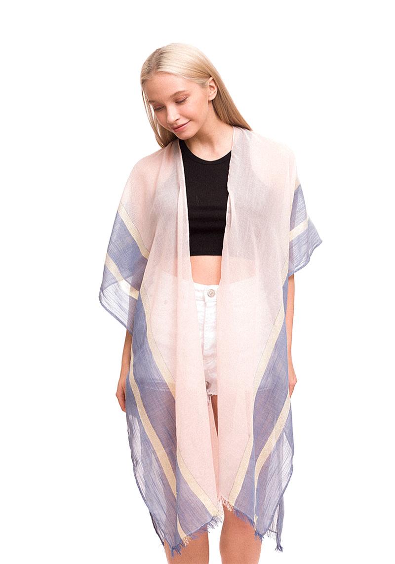 BORDER GOLD STRIPE KIMONO