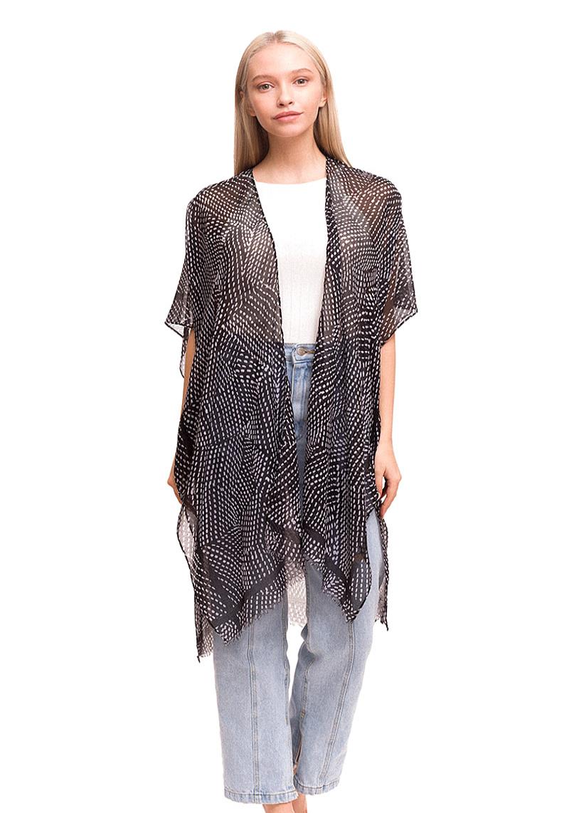 TWO TONE COLOR KIMONO