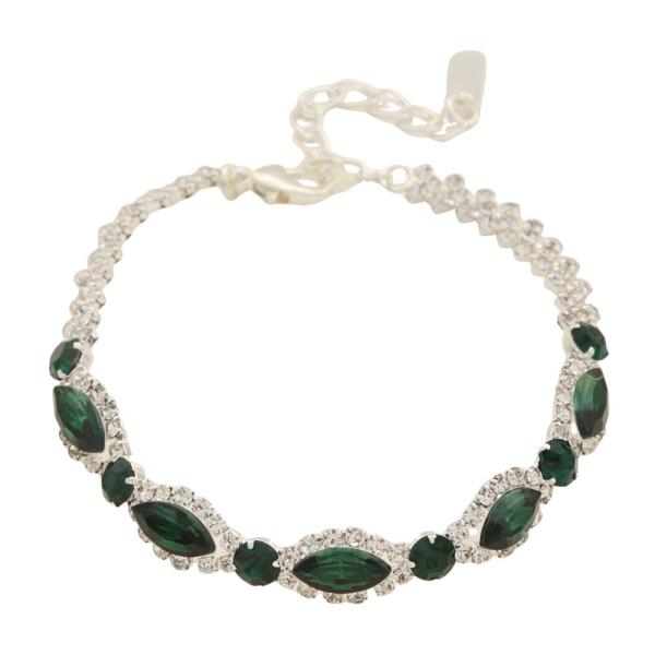MARQUISE RHINESTONE EDGE BRACELET