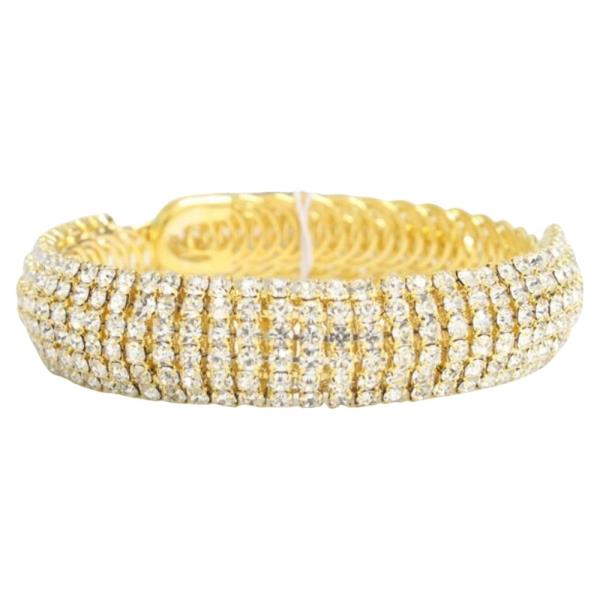RHINESTONE FLEXIBLE BRACELET