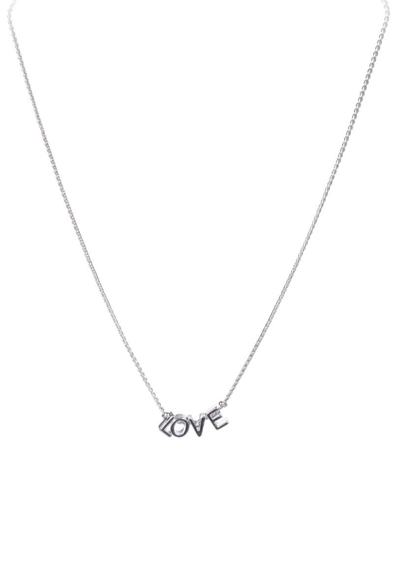 METAL LOVE LETTER NECKLACE