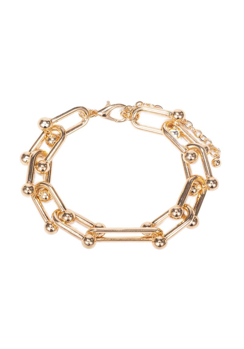 METAL U CHAIN BRACELET