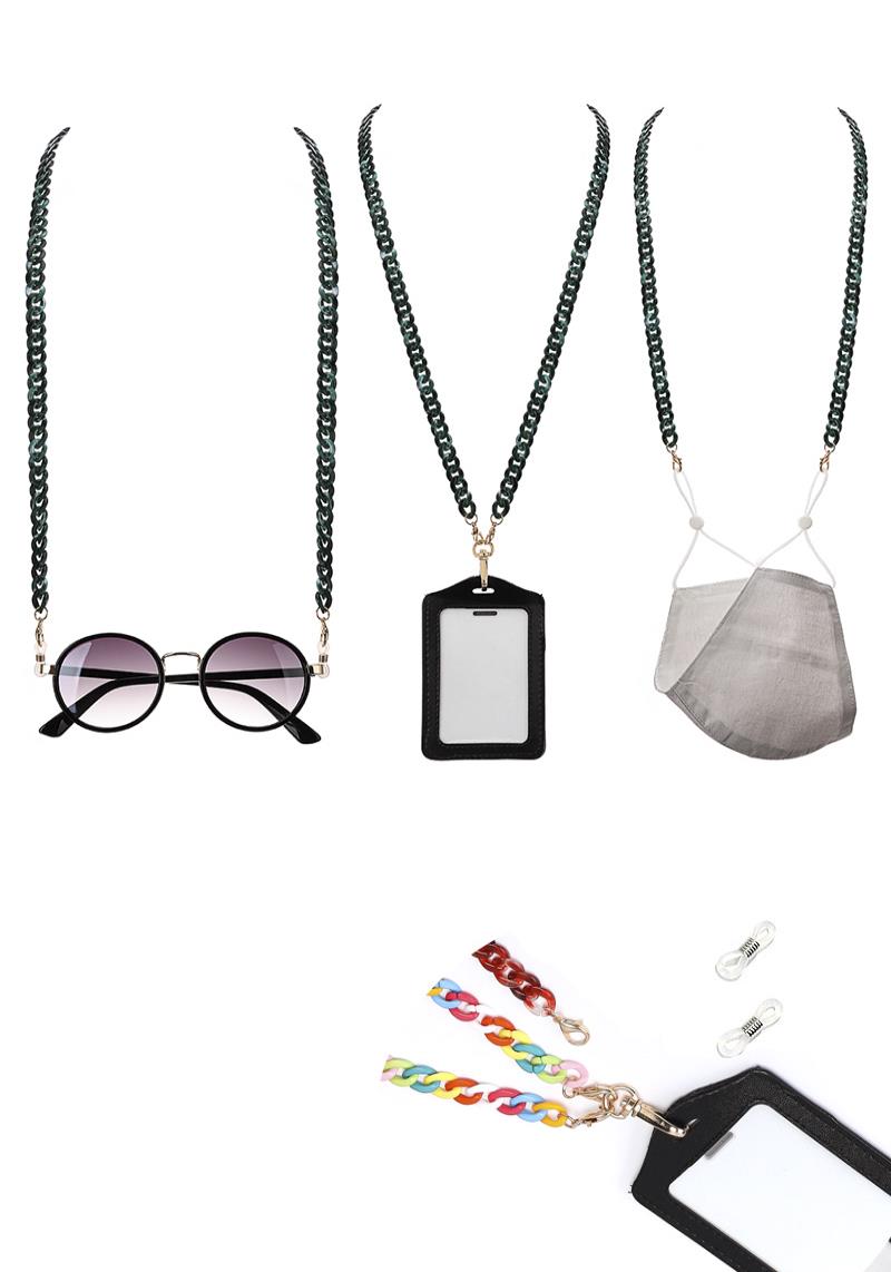 FAHSION ACRYL CHAIN MASK ID GLASSES LANYARD LONG STRAP CHAIN
