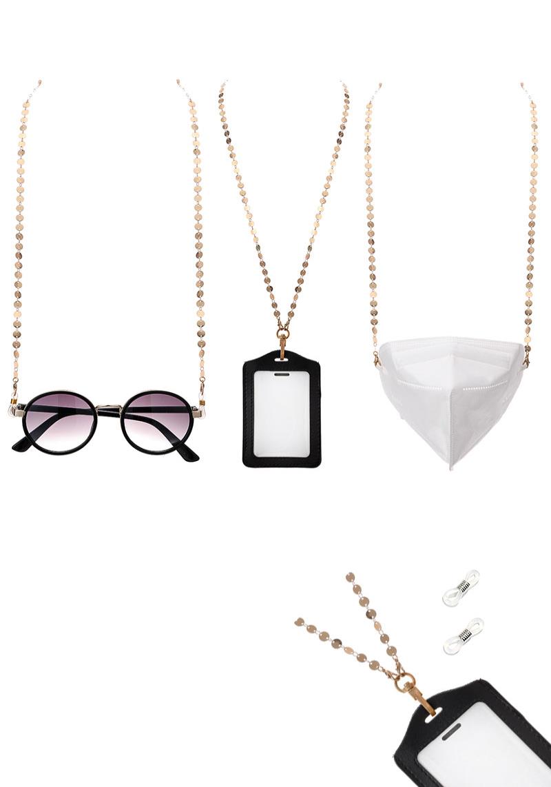 FLAT CHAIN MASK ID GLASSES LANYARD LONG STRAP CHAIN