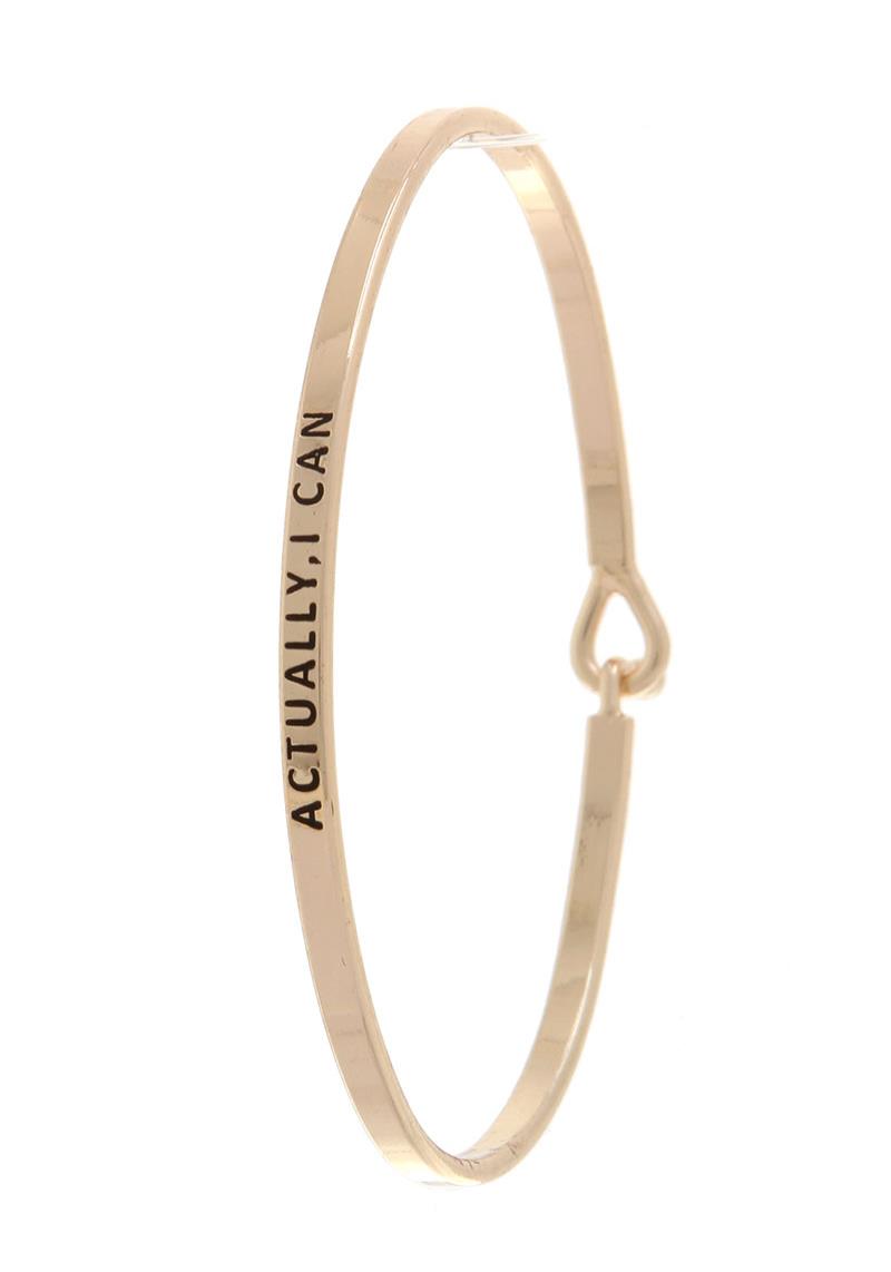 ACTUALLY, I CAN INSPIRATION BANGLE