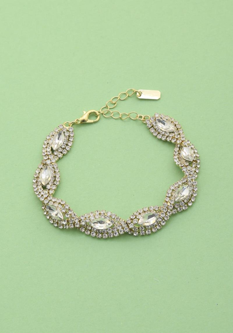 MARQUISE RHINESTONE BRIDAL BRACELET