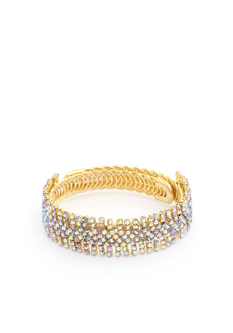 RHINESTONE FLEXIBLE BRACELET