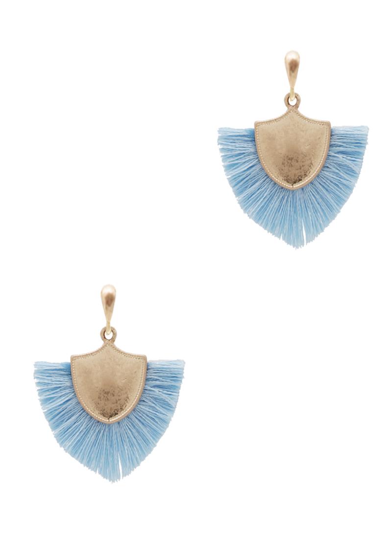 METAL TASSEL DANGLE EARRING