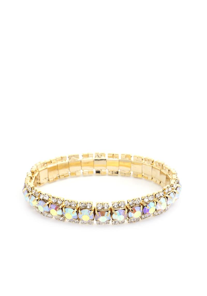 PAVE RHINESTONE STRETCH BRACELET