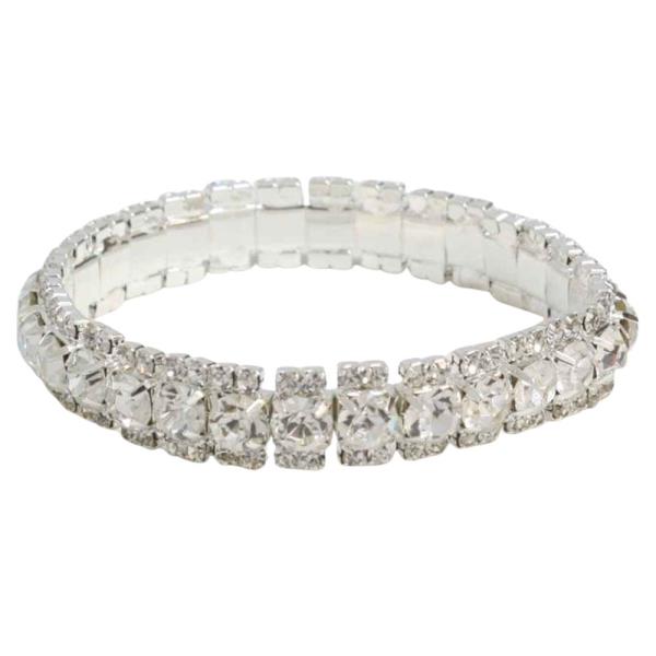 PAVE RHINESTONE STRETCH BRACELET