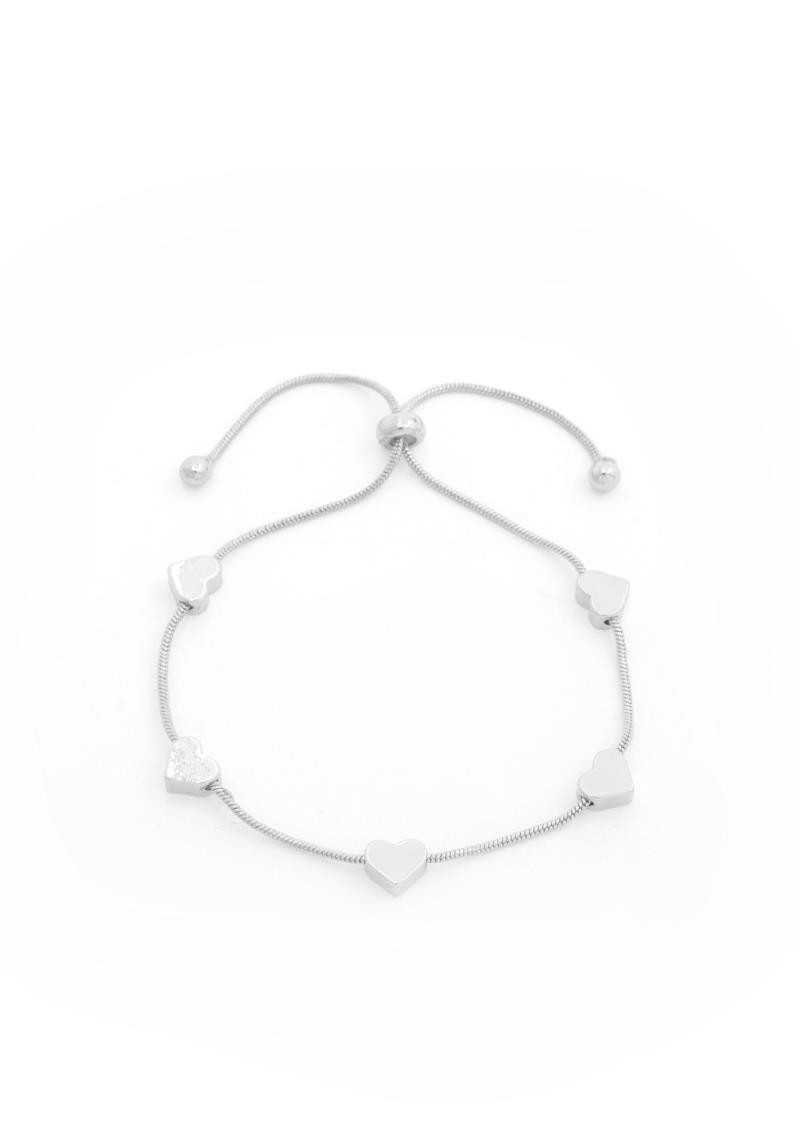 HEART CHARM SLIDE BRACELET