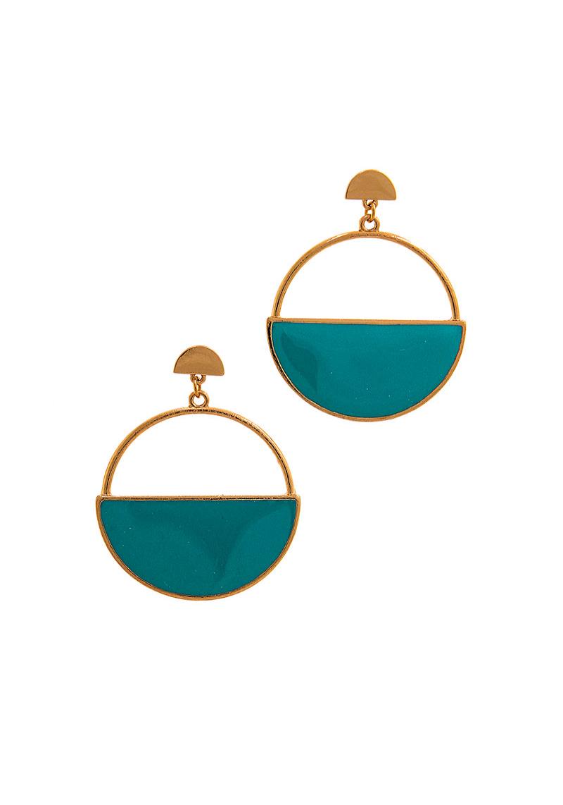 STYLISH CIRCLE DROP EARRING