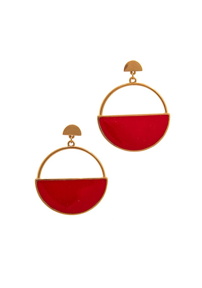 STYLISH CIRCLE DROP EARRING