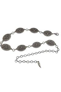 WESTERN LONGHORN DESIGN CHAIN BELT