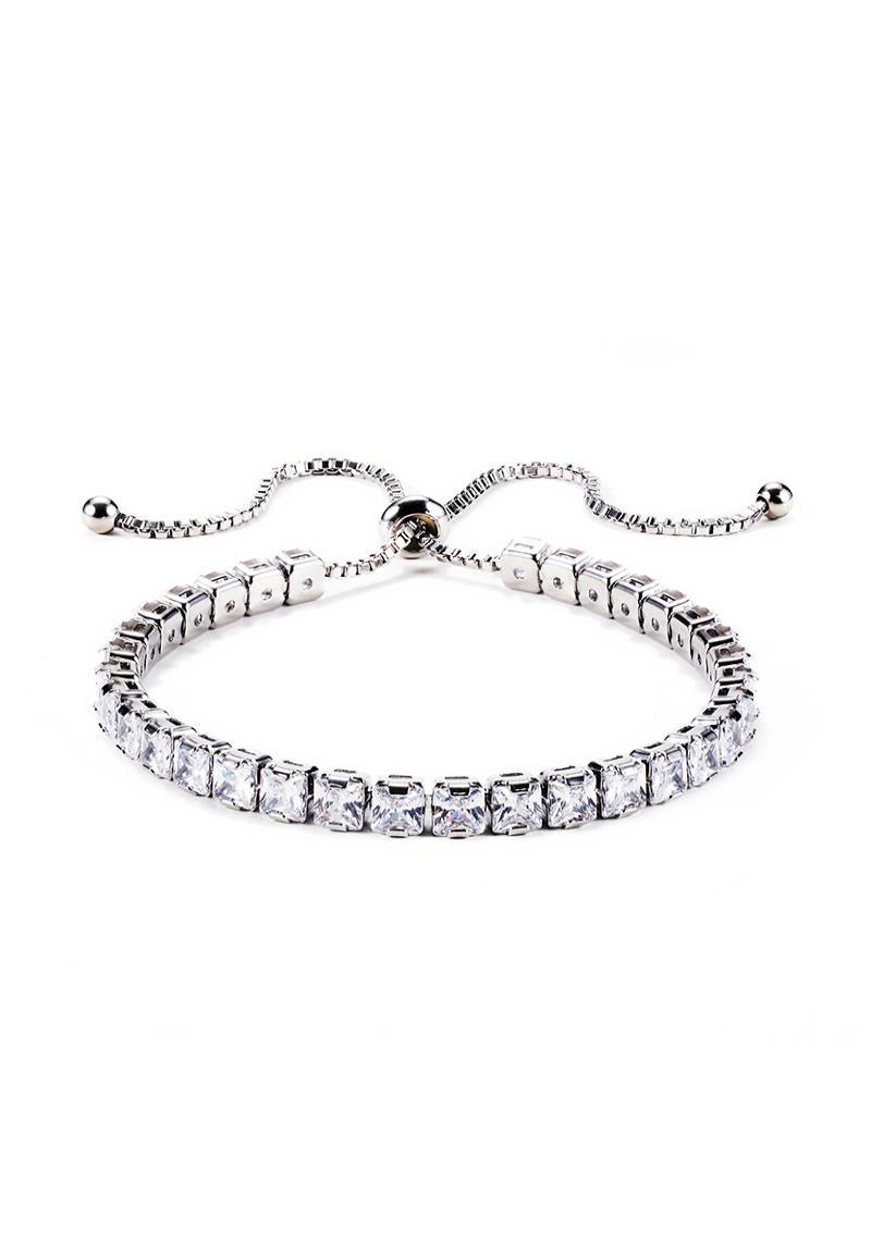 FASHION 1 LINE RHINESTONE ADJUST BRACELET