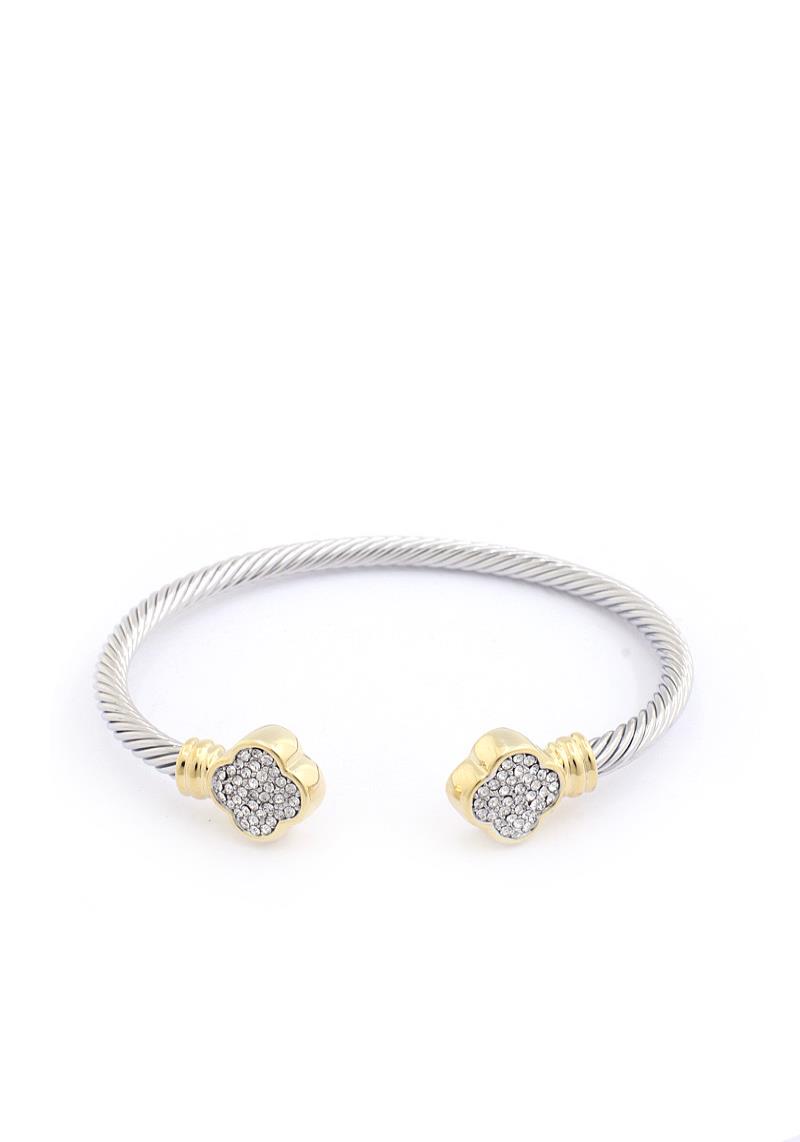 DOUBLE MOROCCAN SHAPE END CUFF BRACELET