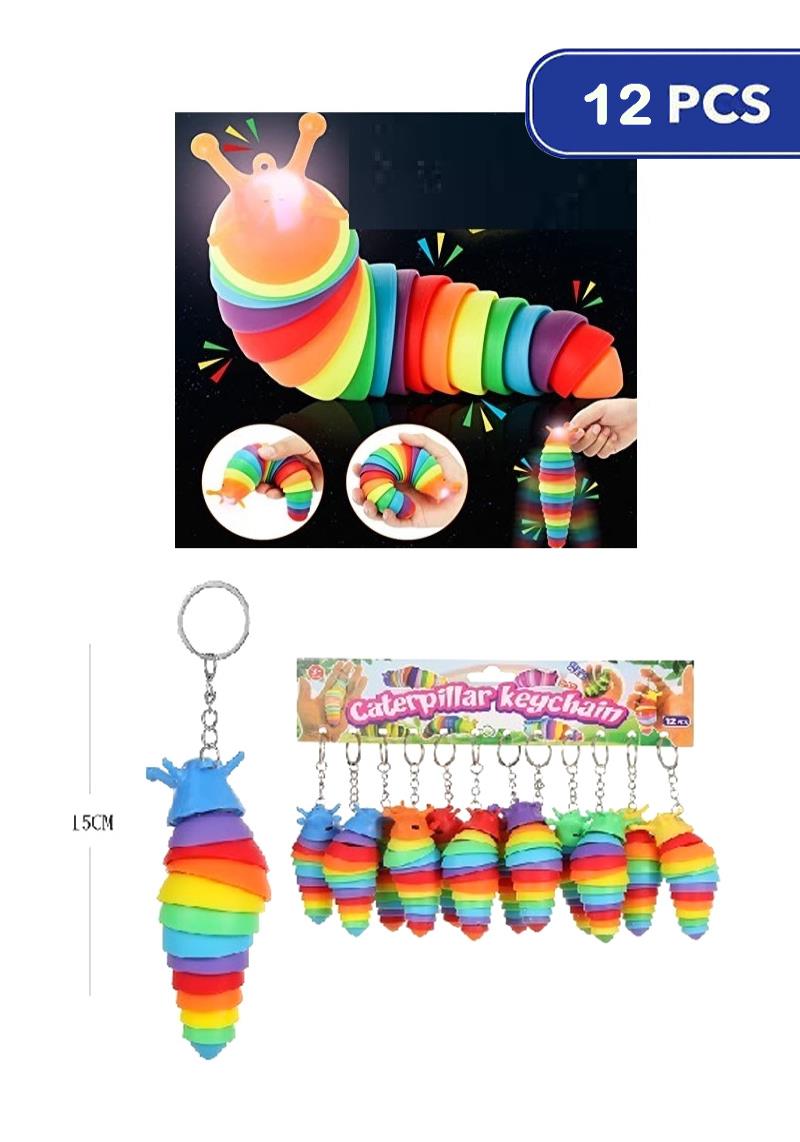 FASHION CATERPILLAR KEYCHAIN (12 UNITS)