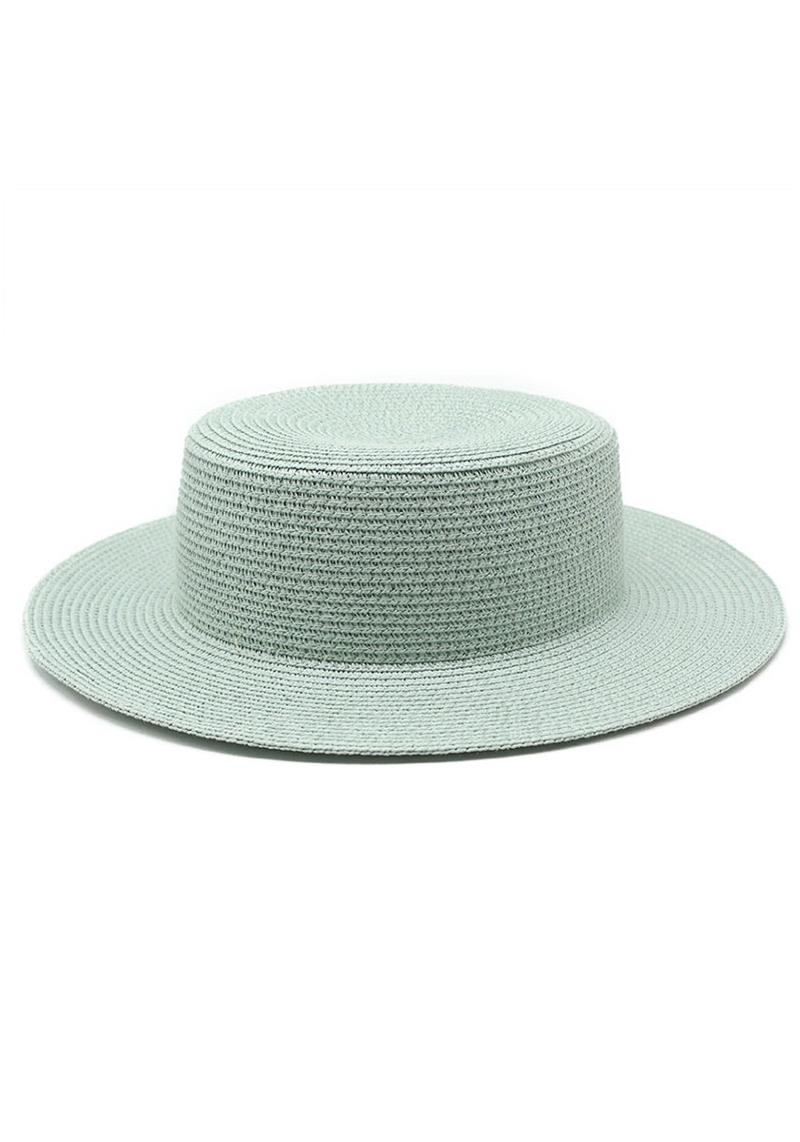 FASHION COLOR STRAW FLAT TOP SUNHAT