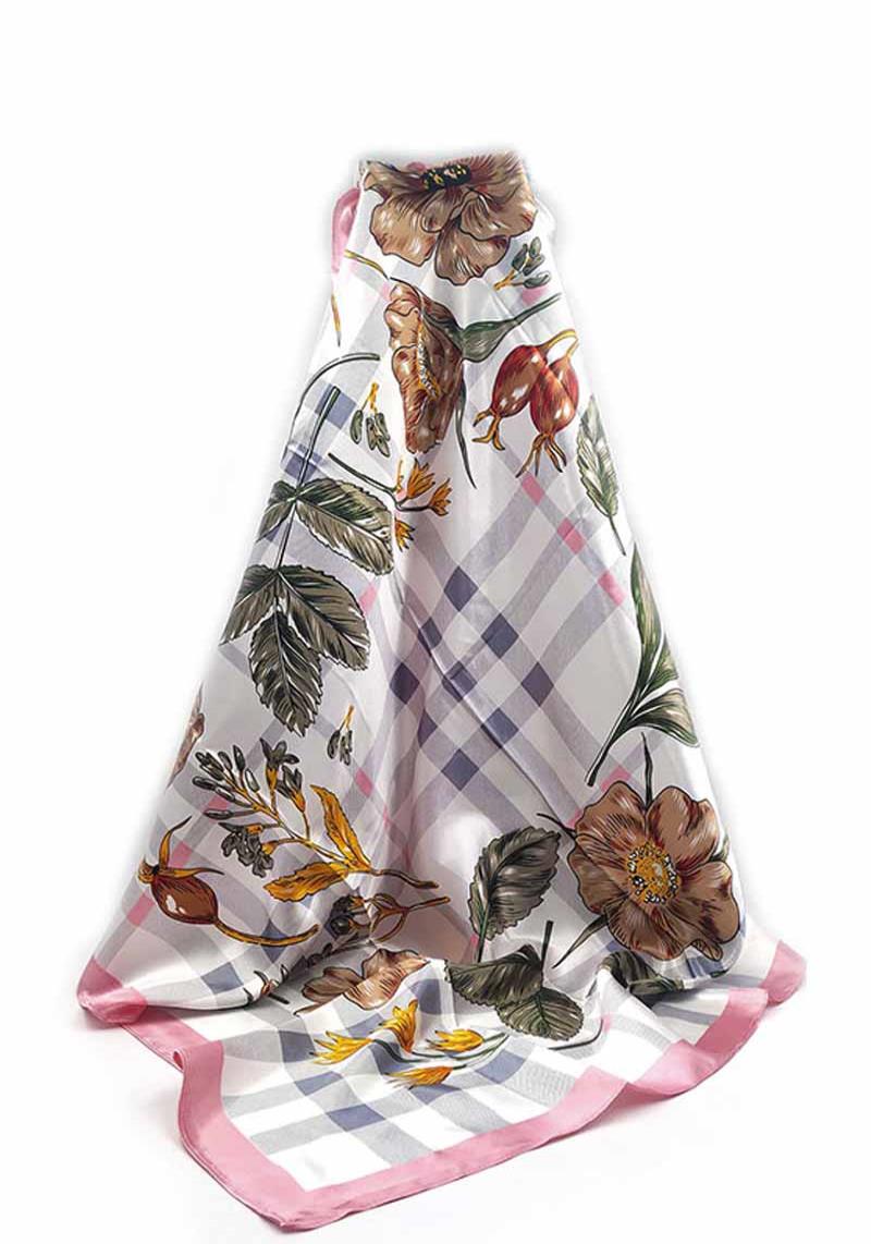 FASHION ELEGANT FLOWER PATTERN NECK SCARF