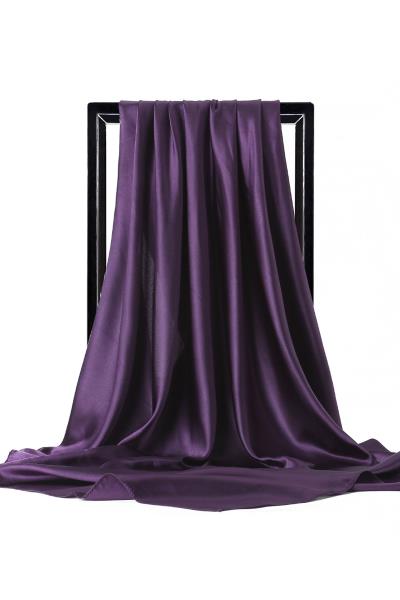 SILKY PLAIN COLOR SCARF