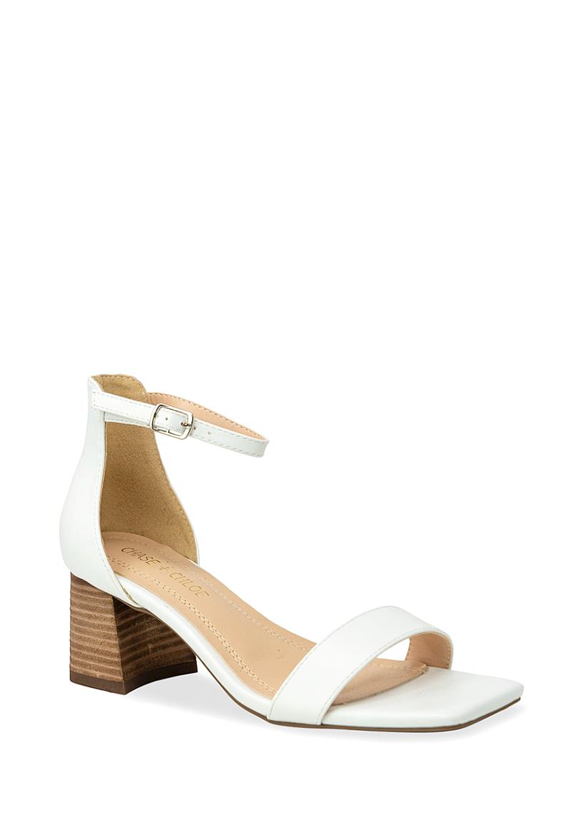 SMOOTH CHIC STRAP BUCKLE THICK HEEL