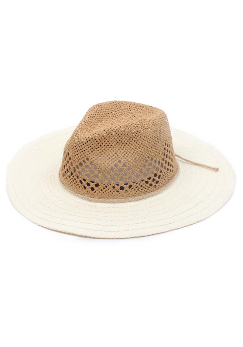 2 WAYS TO WEAR STRAW COWBOY PANAMA HAT WITH SHAPEABLE BRIM