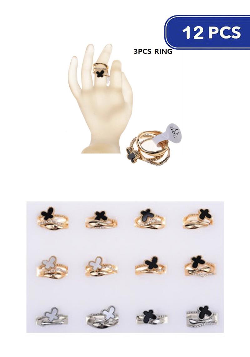 FASHION BUTTERFLY RING (12 UNITS)