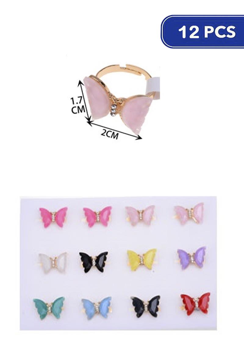 FASHION BUTTERFLY RING (12 UNITS)