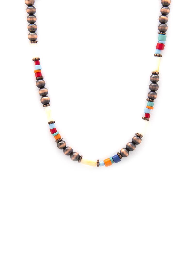 MULTI COLOR BEADED NECKLACE