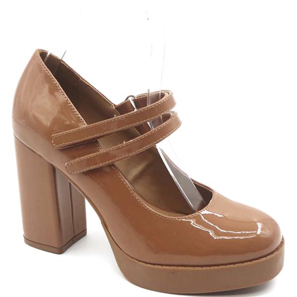 DOUBLE STRAP MARYJANE CHUNKY HEEL 12 PAIRS