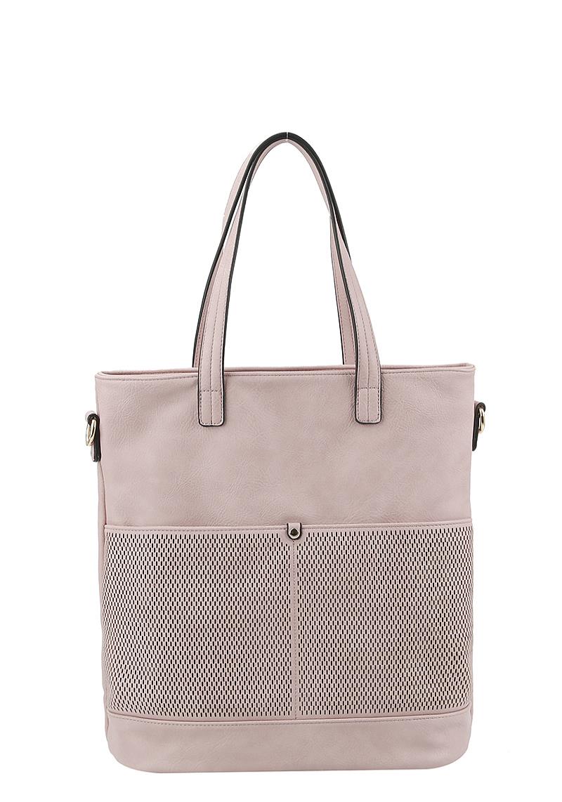 DESIGNER MESH STYLE FASHION TOTE BAG