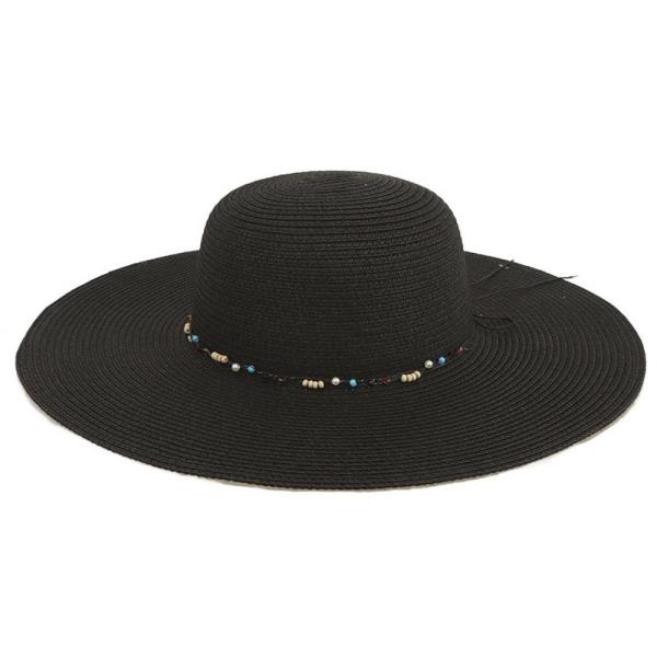 FLOPPY BEAD BAND SUN HAT