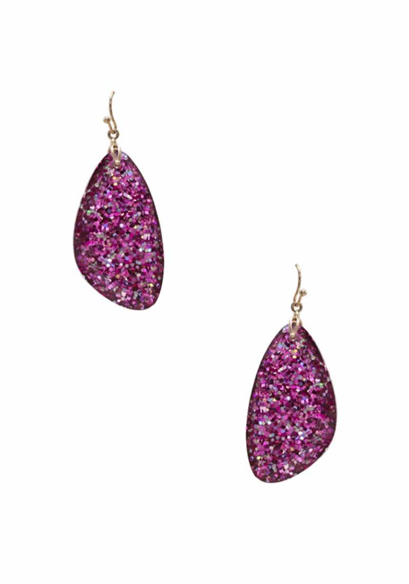 GLITTER DANGLE EARRING