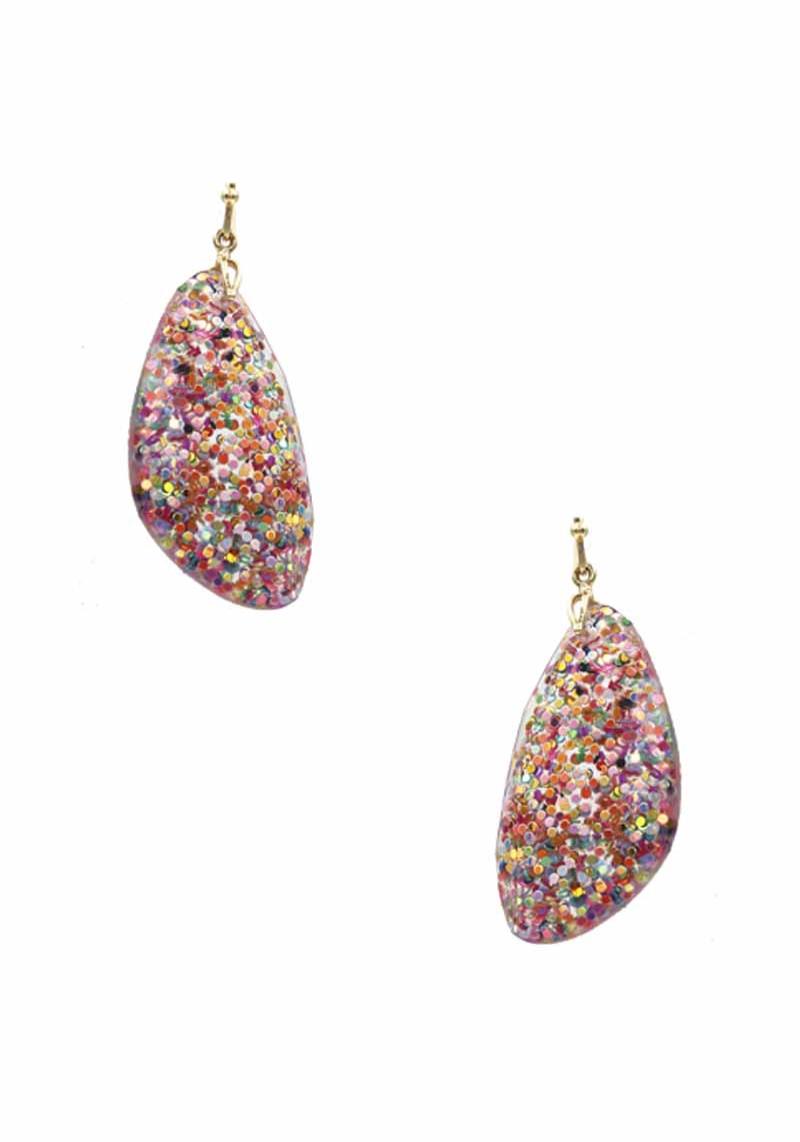 GLITTER DANGLE EARRING