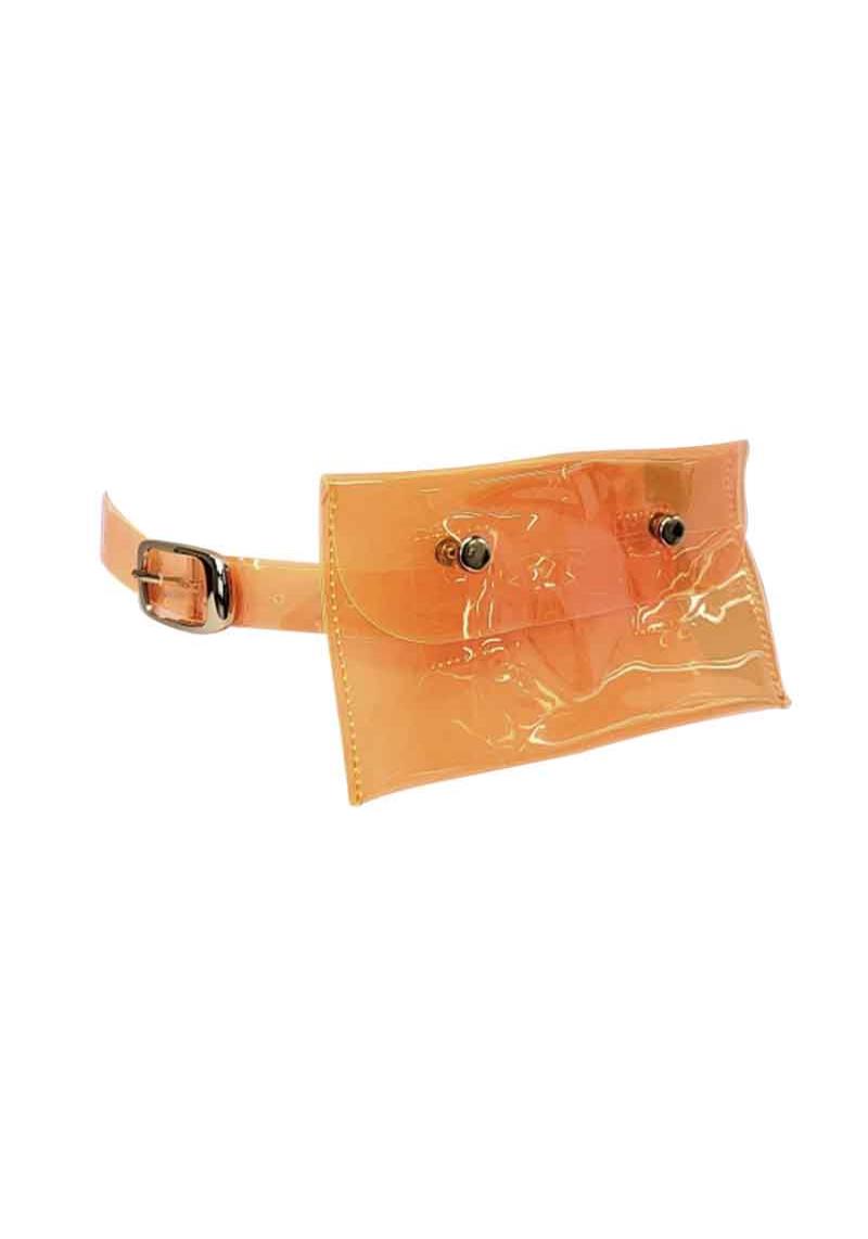 COLOR CLEAR MINI BAG WITH BELT