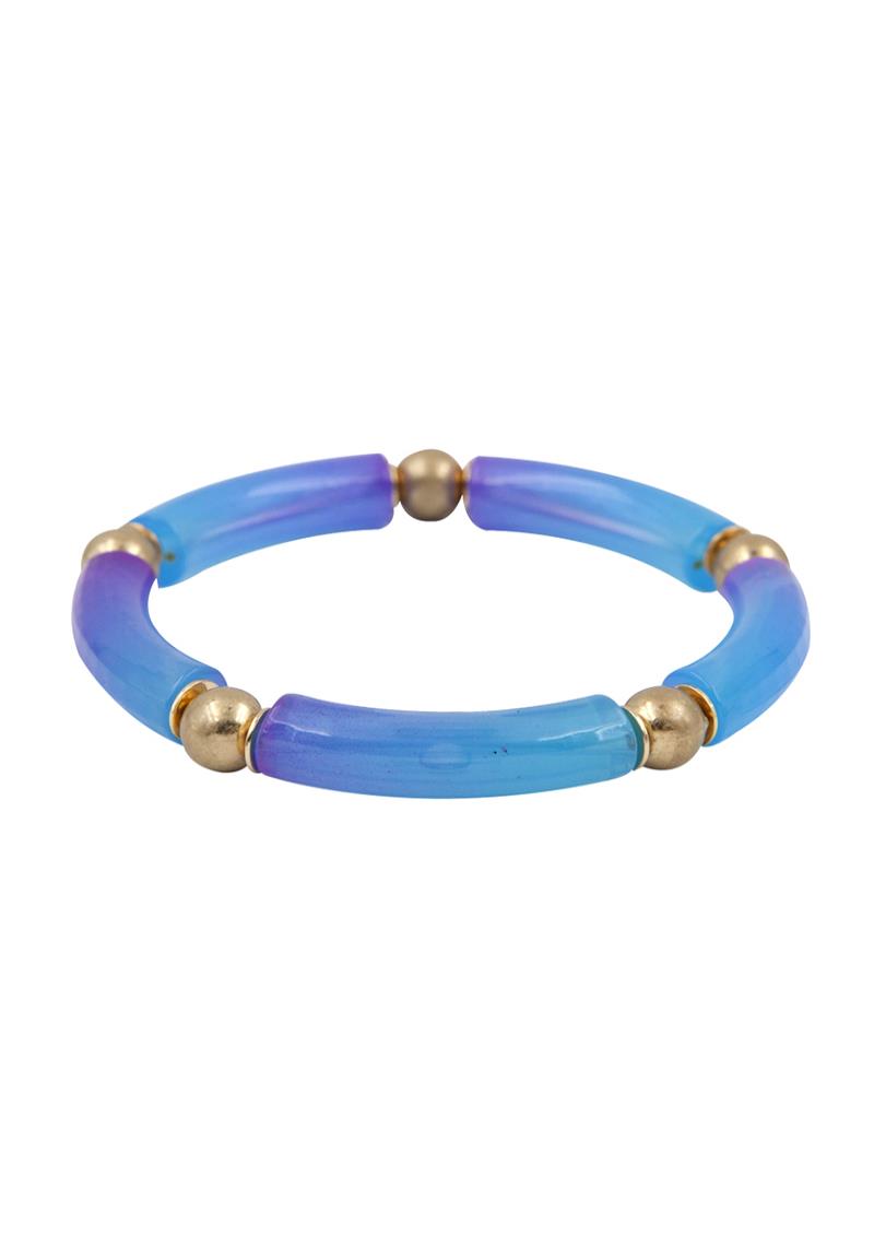 COLOR RESIN & CCB STRETCH BRACELET