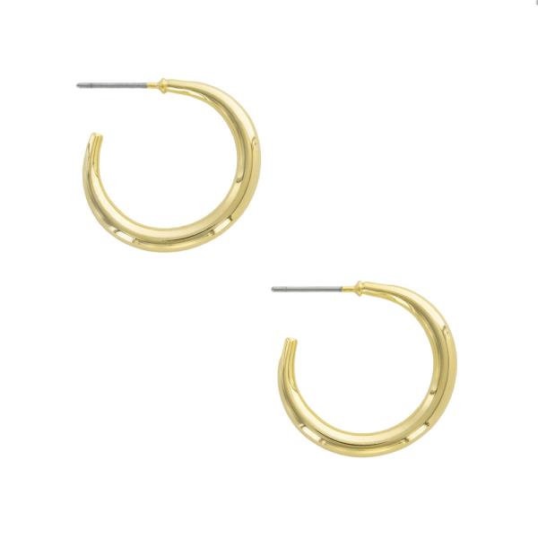 BASIC OPEN CIRCLE GOLD DIPPED EARRING