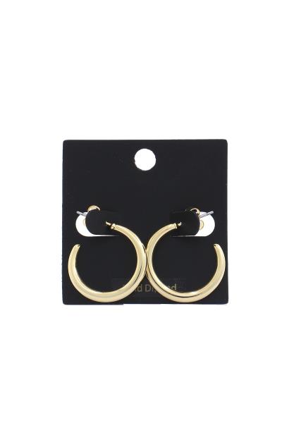 BASIC OPEN CIRCLE GOLD DIPPED EARRING