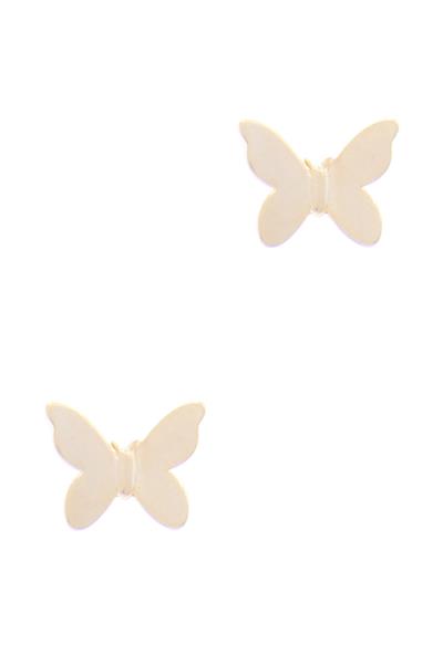 BUTTERFLY METAL STUD EARRING