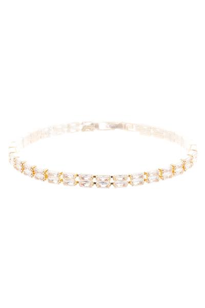 CRYSTAL 2LINE BAGUETTE BRACELET