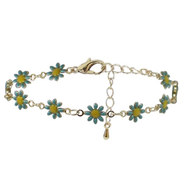 MULTI FLOWER DAINTY BRACELET