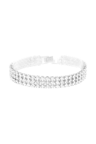 CRYSTAL 3MM 3LINE TENNIS BRACELET