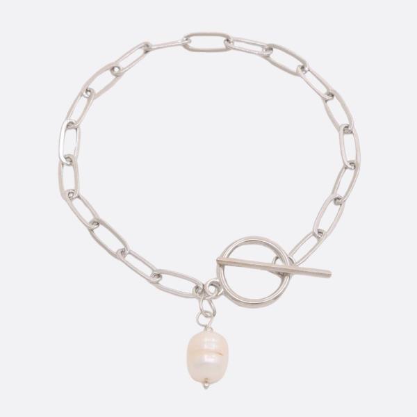 FRESHWATER PEARL TOGGLE BRACELET