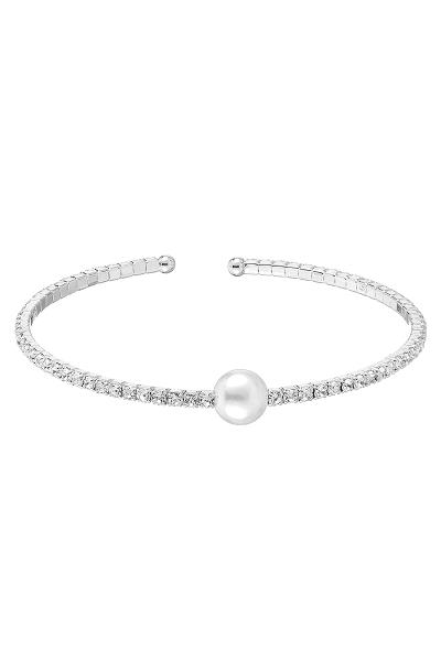 STYLISH CENTER PEARL WIRE BRACELET